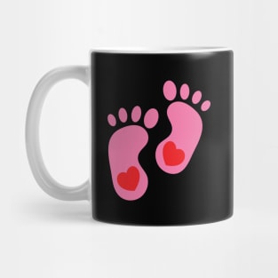 Pink Baby Feet Mug